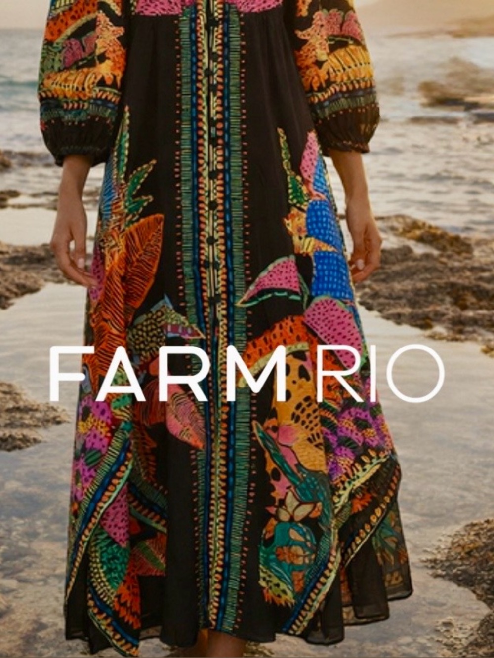 FARM Rio Black Twill Denim Jeans